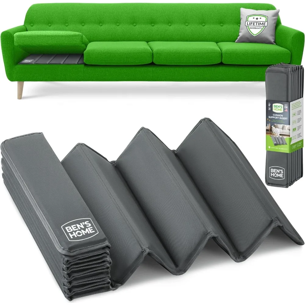 

BEN'SHOME® Heavy Duty Couch Cushion Support for Sagging Seats | Solid Wood Non-Slip Sofa Support | 68"-81" x 25" | Adjustable Re