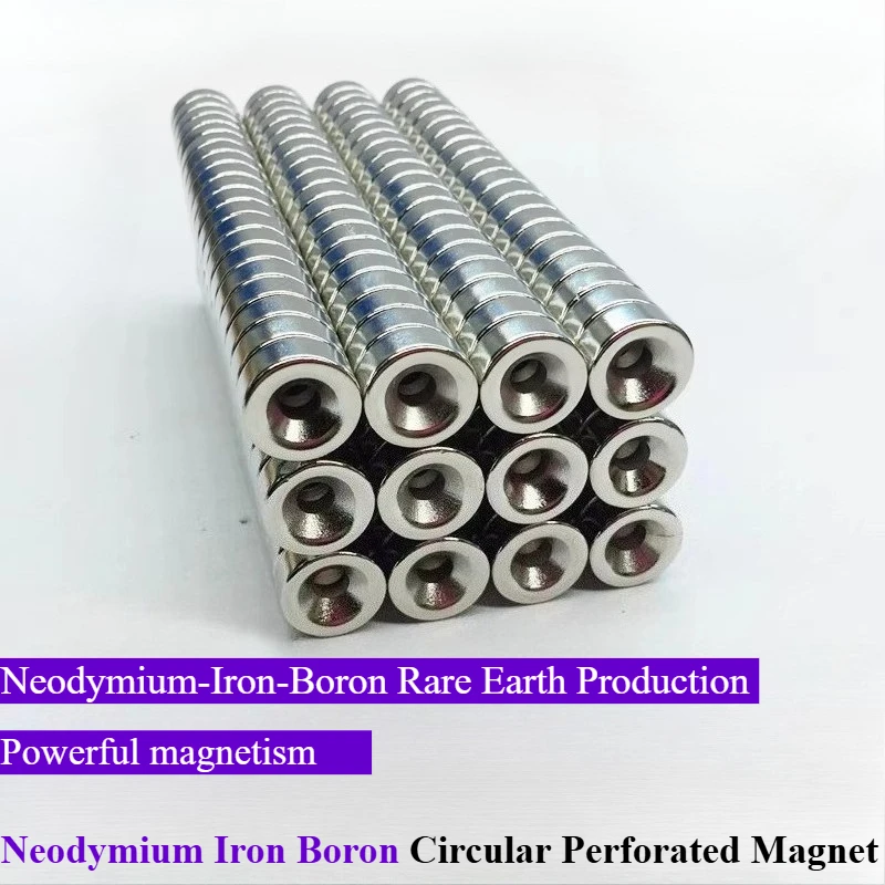 

50pcs/lot Circular countersunk powerful magnets with a diameter of 12-20mm