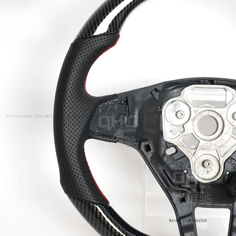 Suitable for 13-18 model German Volkswagen POLO modified high-end walnut wood car steering wheel
