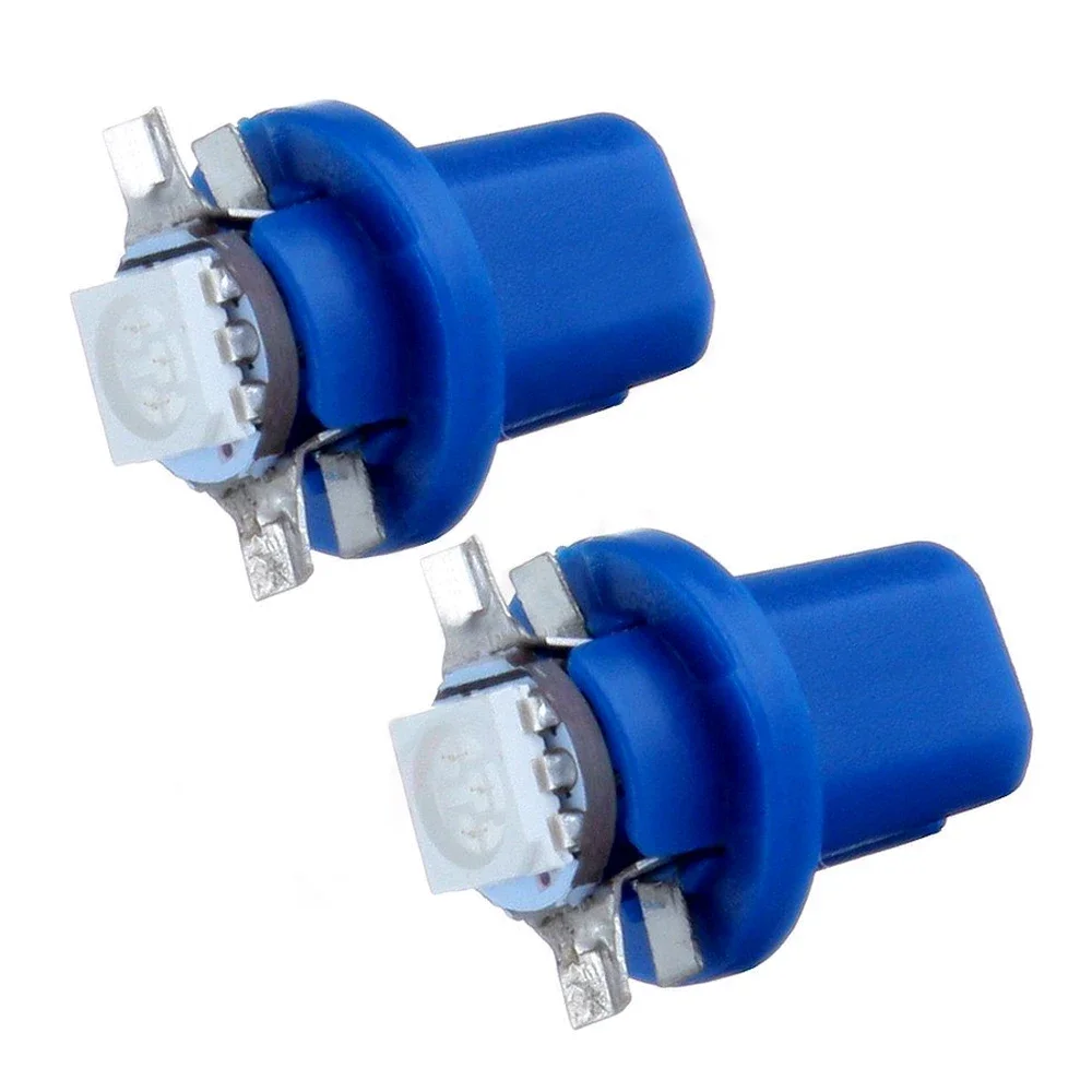 10pcs Car Speed Dashboard Dash Lamp White T5 B8 5D LED Bulbs Lamp Gauge 5050 1SMD Instrument Light Bulbs Interior Accessories