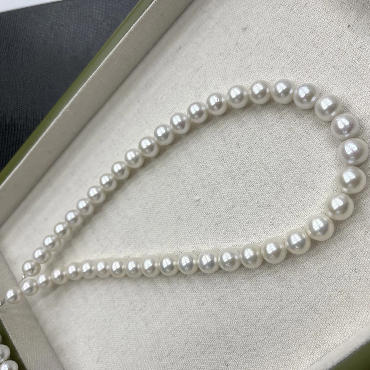 

Natural Freshwater Round Edison 9-11mm 5A Near Round Pearl Spacer Bead Jewelry Make DIY Necklace Bracelet Women Premium Wedding