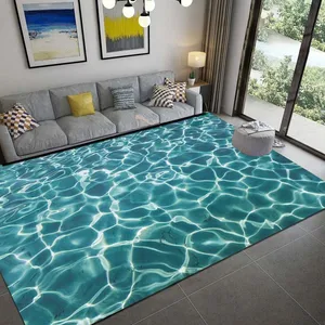 Großer 3D -Meerspitzel des Meeres, Spielmatte, Bodendekoration, Wohnzimmer, Schlafzimmer, Hotel, Lounge, Kinder, Wasser, Haus 11 Hauptverkäufe Nautische Teppiche - №11