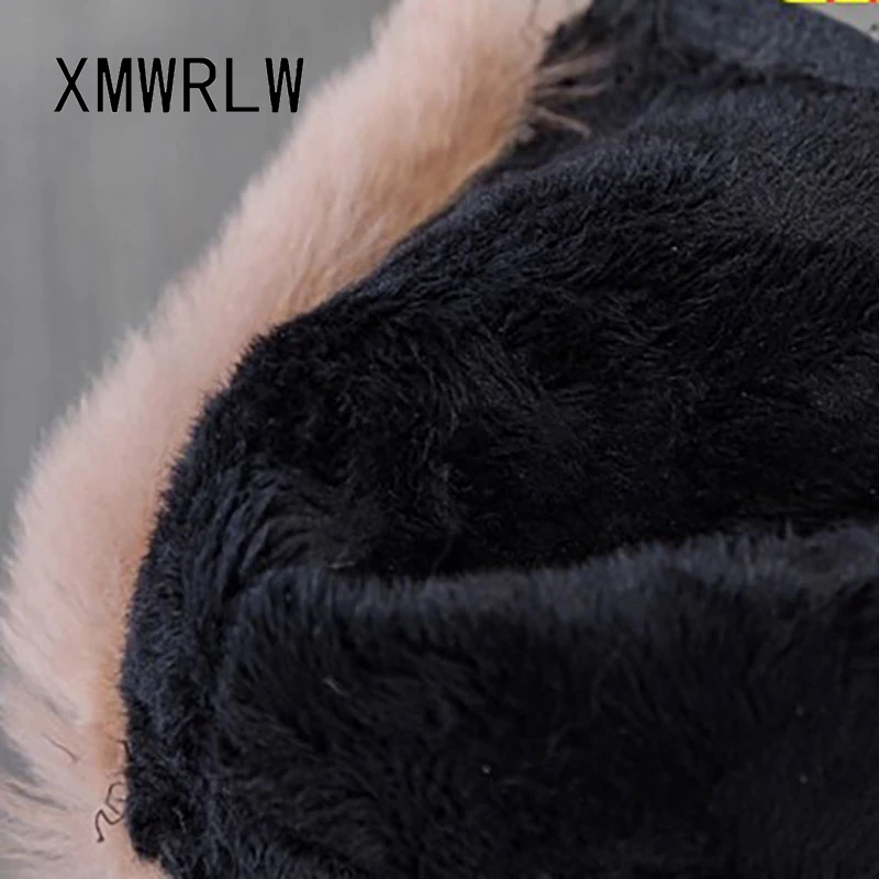 XMWRLW 2025 Winter Women Snow Boots Patent Leather Fashion High Heels Ladies Ankle Boots Warm Plush Women Winter Shoes Snow Boot view 5