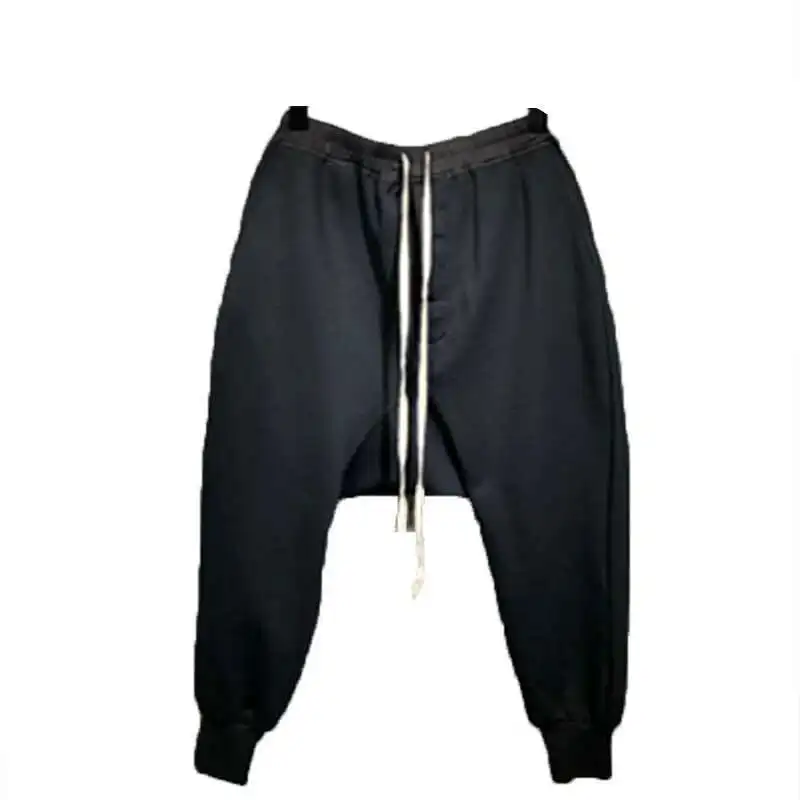 Style With Winter Solid RO Fall And Casual Men's Dark Color Fashion Flying Mouse Trousers Harem Pants