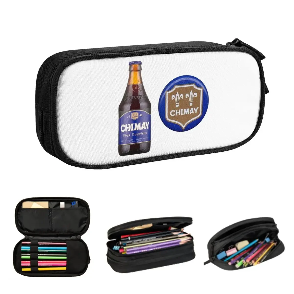 

Chimay Logo Pencil Cases Big Capacity Pen Bags Pen Box Pencil Pouch For Boys Girls Students Stationery School Office