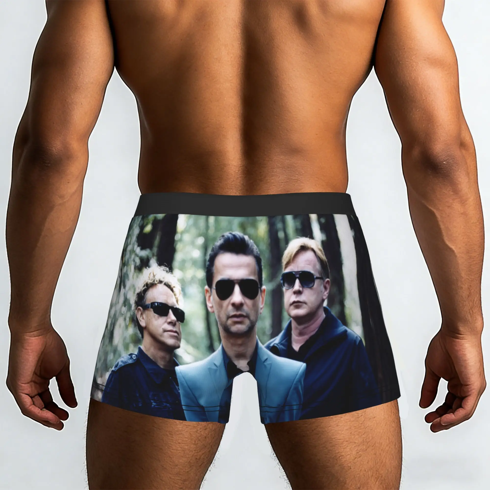 Custom D-Depeche Cool Mode Electronic Rock Underwear Men Breathable  Boxer Briefs Shorts Panties Soft Underpants For Male