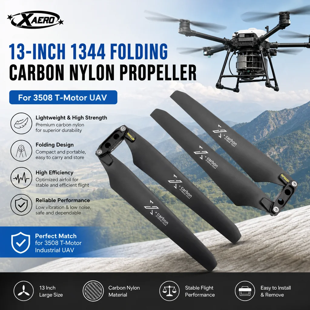 

XAERO 13 inch 1344 Folding Carbon Nylon Propeller for 3508 T-Motor UAV