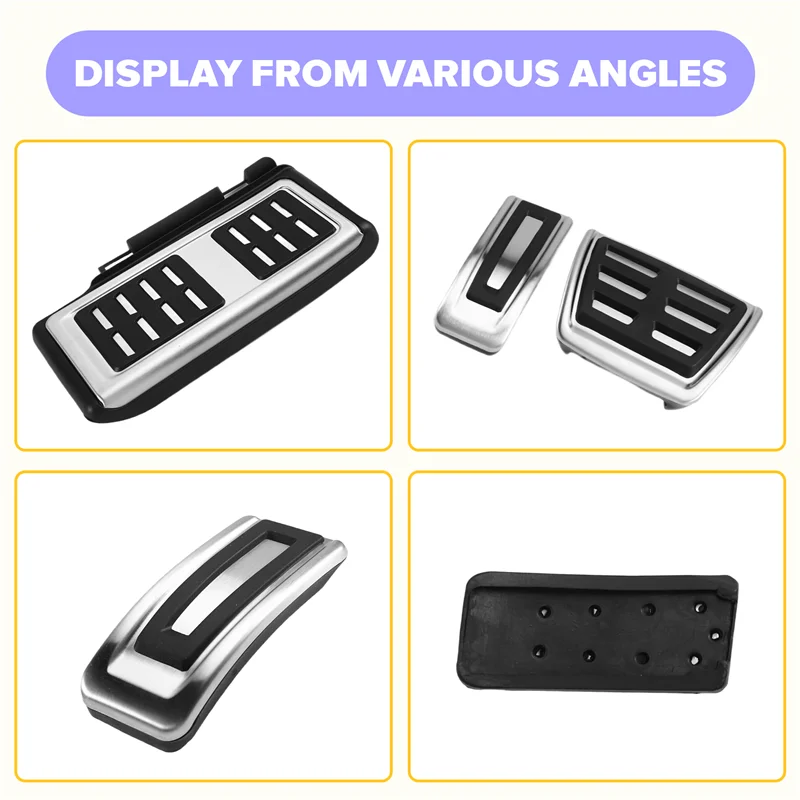 جديد المضادة للانزلاق الفولاذ المقاوم للصدأ المطاط الفرامل دواسة الوقود رياضي الجمالية للجولف MK7 AT 1997-2019 LHD RHD