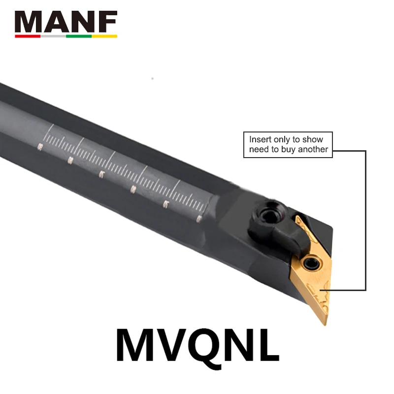 MANF S20R-MVQNR16 lathe tools 20mm 25mm Turning Machine Toolholder Internal VNMG Insert Boring Tool Holders CNC Lathe Cutter Bar