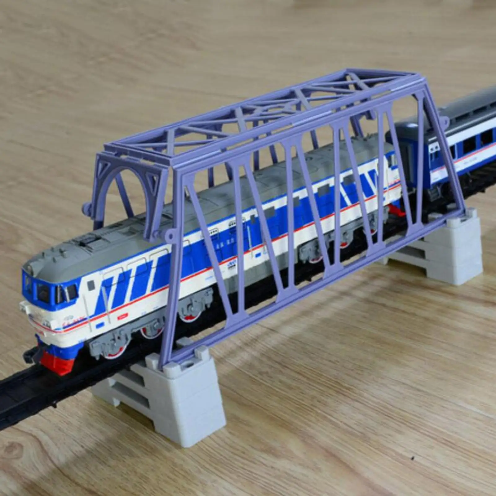 Plastic Bridge Network Model Boys Toy Train Railroad Scenery Building Kit for Miniature Scene Table
