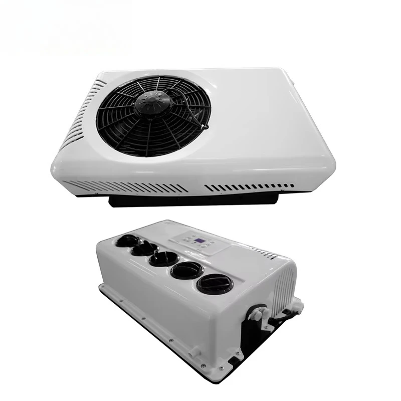 الجملة شاحنة تكييف الهواء 12 فولت 24 فولت سقف حافلة RV مقطورة وقوف السيارات سقف تكييف الهواء جرار RV #5