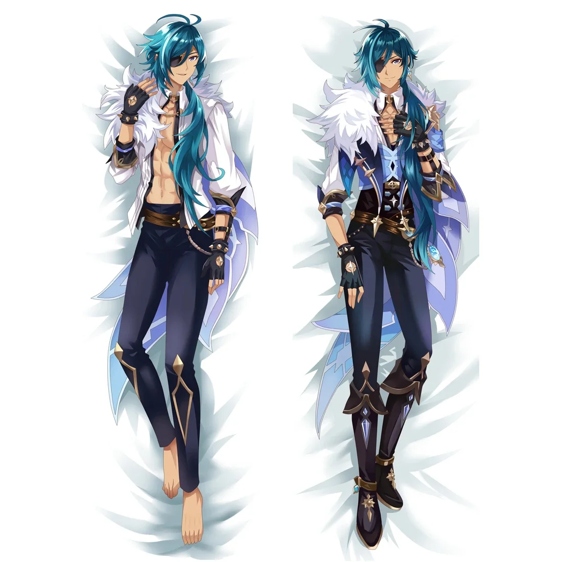 Genshin Impact Dakimakura Kaeya Cosplay Pillowcase Hugging Body Pillow Case Male Otaku Pillow Cover Peachskin Home Bedding Deco