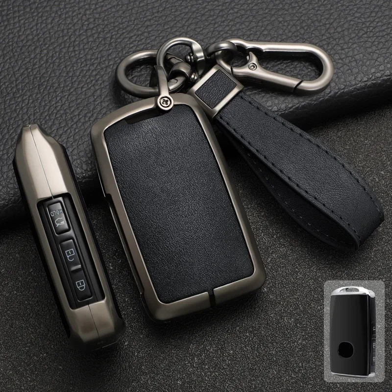 

Zinc Alloy +Leather Car Key Case Cover For Mazda 3 Axela BP CX-30 DM CX4 CX5 CX 5 CX-5 CX8 CX9 CX4 2019 2020 2021 2022 2023 2024