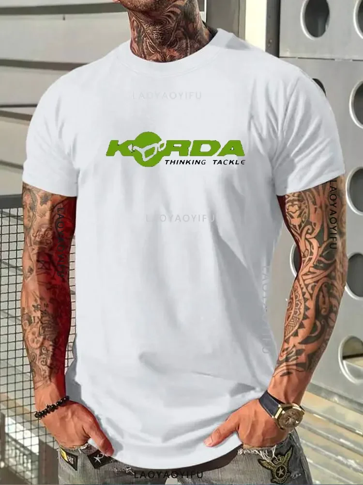 Men Casual Cool 100% Cotton Short Sleeve Angling Fishing Fish Carp Leisure Camping Tshirt Tees Korda Inspired Tribute Women Tops