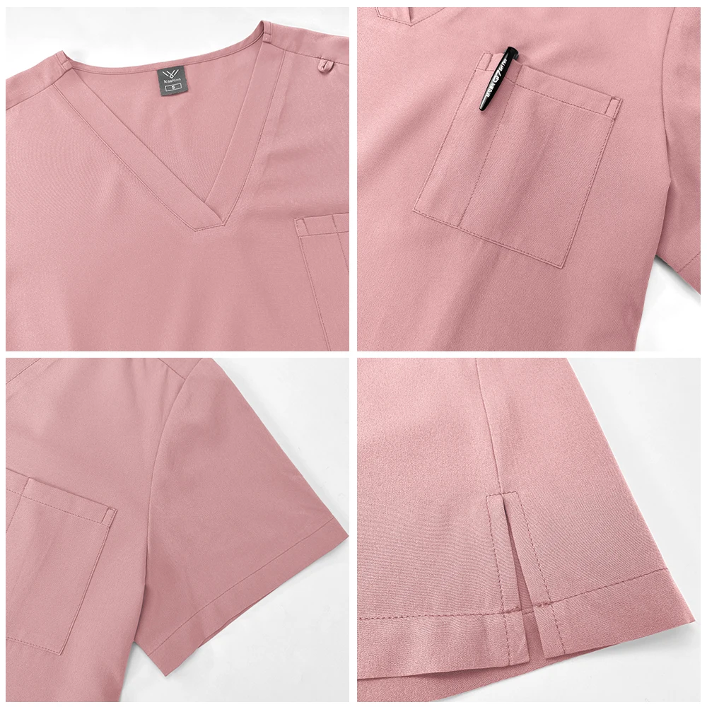 New Hospital Dental Surgery Suit Medical Clinical Workwear Beauty Work Uniforms Women Men Scrubs Set Clothes Nurse Accessories