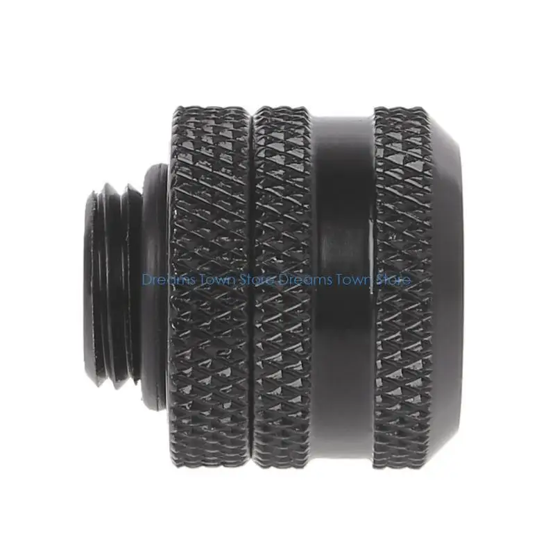 HX6A G1/4" Quick Tighten Compression Fitting for Hard Tube 10x14mm 1PCS Black