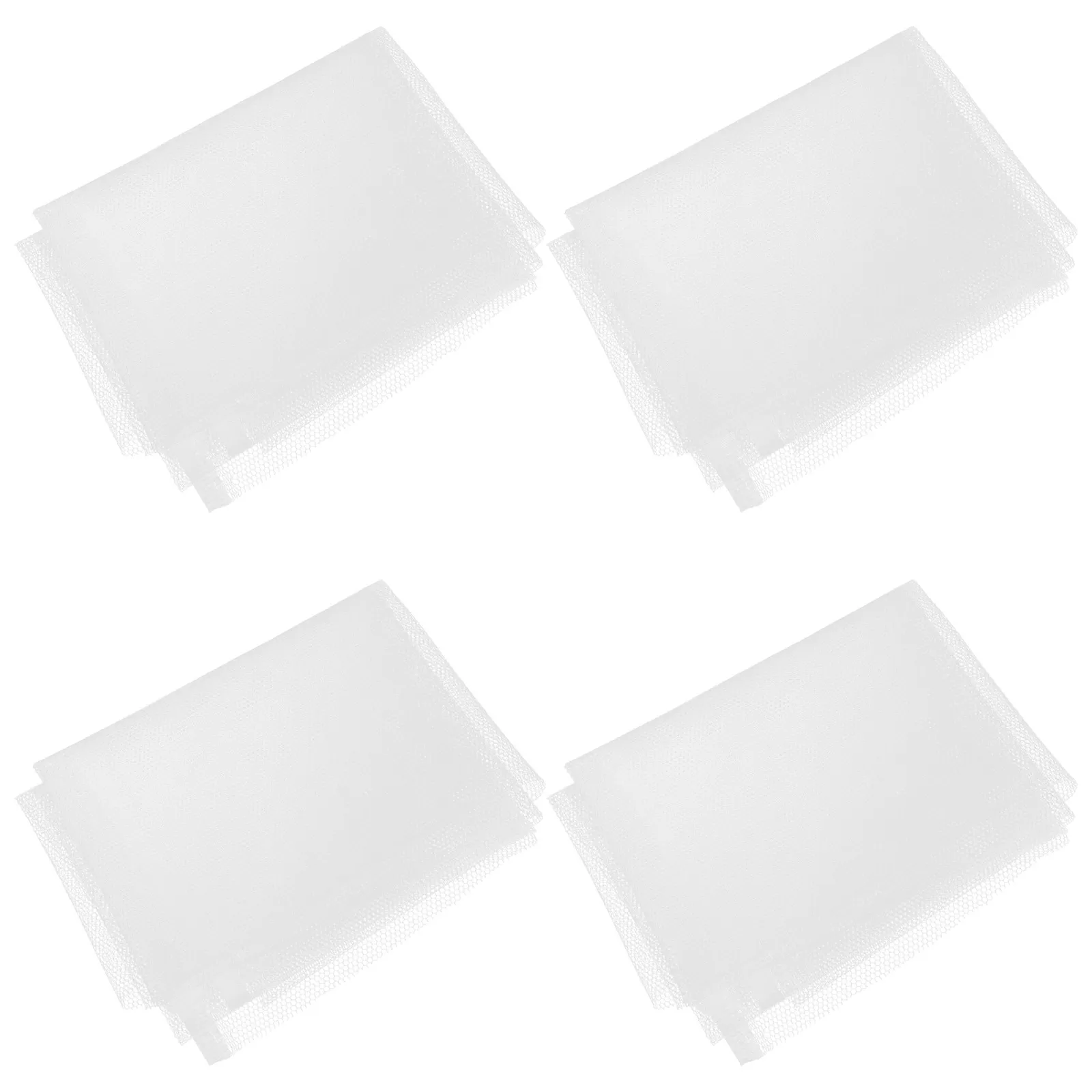 4 Pcs Felt Art Mesh Felting Netting for Wool Roving Precut Cotton Squares Crafts