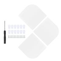 3 Pcs Oval 15x15 Wall Mount Wood Shelves Corner Storage Rack Floating Corner Shelves Home Wall Mounted ganizer Kitchen Bedroom