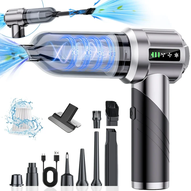 16000Pa Wireless Handheld Vacuum, Brushless Motor, 3-Speed, Long Battery Life, Fit Car Home Office, P D&S, Gift For Car Lovers
