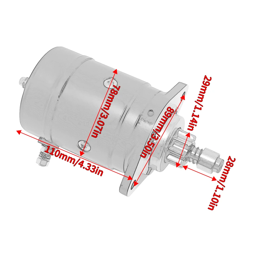 346-76010 Motorcycle Starter Motor For Tohatsu M25 M30 Nissan NS25 NS30 410-44087 TohatsuM25 TohatsuM30 Starting Parts Engine