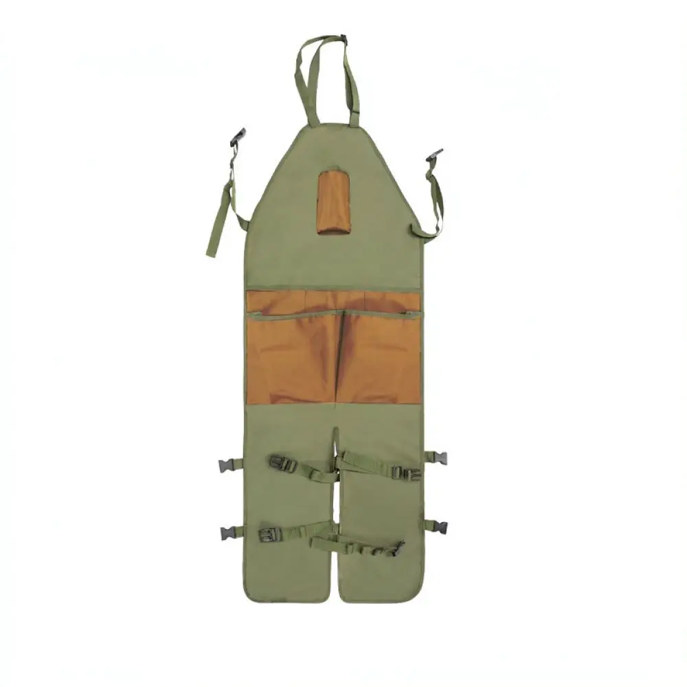 Adjustable Garden Apron Leg Guard Oxford Fabric Waterproof Protection Workwear Professional Landscaping Tool Storage Pocket