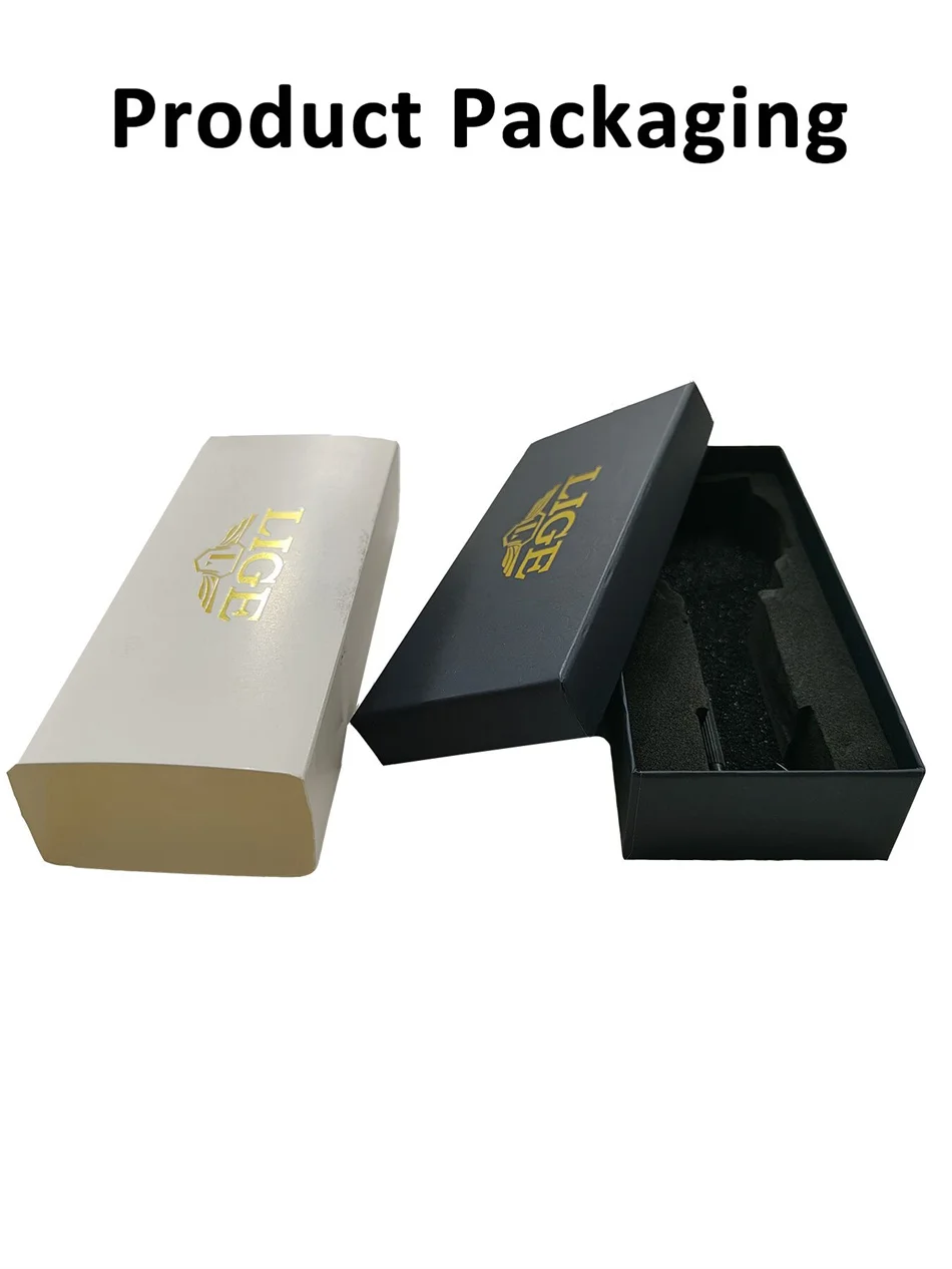 2026 LIGE العلامة التجارية الأعلى الساعات الفاخرة الرجال موضة عادية كوارتز ساعات المعصم 30 متر مقاوم للماء مضيئة الصلب ساعة رجالي Reloj Hombre #1