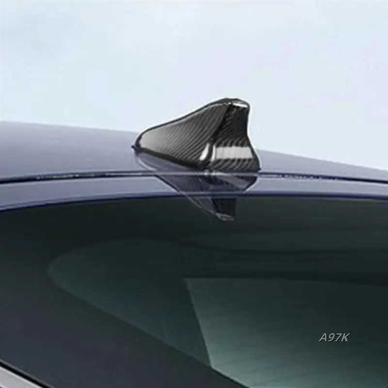 

Car Real Carbon Fiber Shark Fin Exterior Modified Antenna Cap Cover Accessories For Kia Stinger 2018-2023