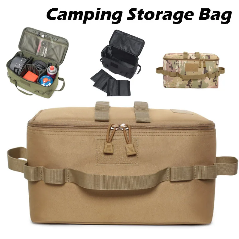 

Tactical Camping Storage Bag 11L Outdoor Utility Tote Bag Camping Cookware Organizer Trunk Organizer Large Camping Storage Bag