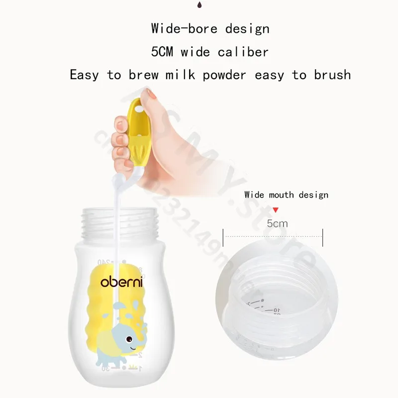 

240ML300ML large-capacity bottle/Newborn wide-calibre PP bottle/BPA-free bottle/PP Anti-colic bottle/6 months and above baby use