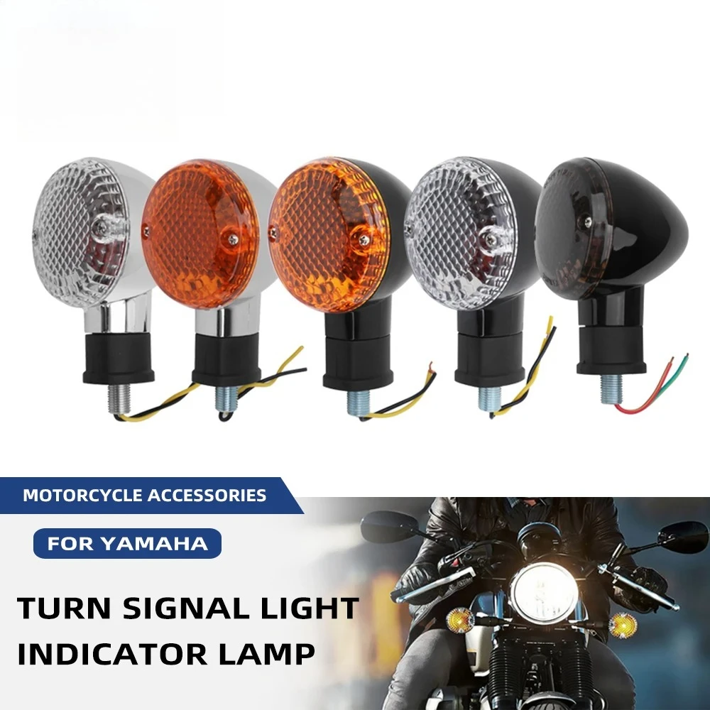 

2Pcs Motorcycle Front Rear Turn Signal Light Flasher Retro Indicator Lamp Blinker For Yamaha Bolt XV950 XV 950 R/C Spec 14-18