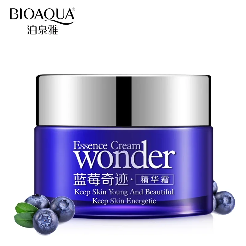 BIOAQUA Blueberry Face Cream Essence Whitening Cream  Moisturizing Snail Cream Deep Hydrating Anti Wrinkle Face Serum Skin Care