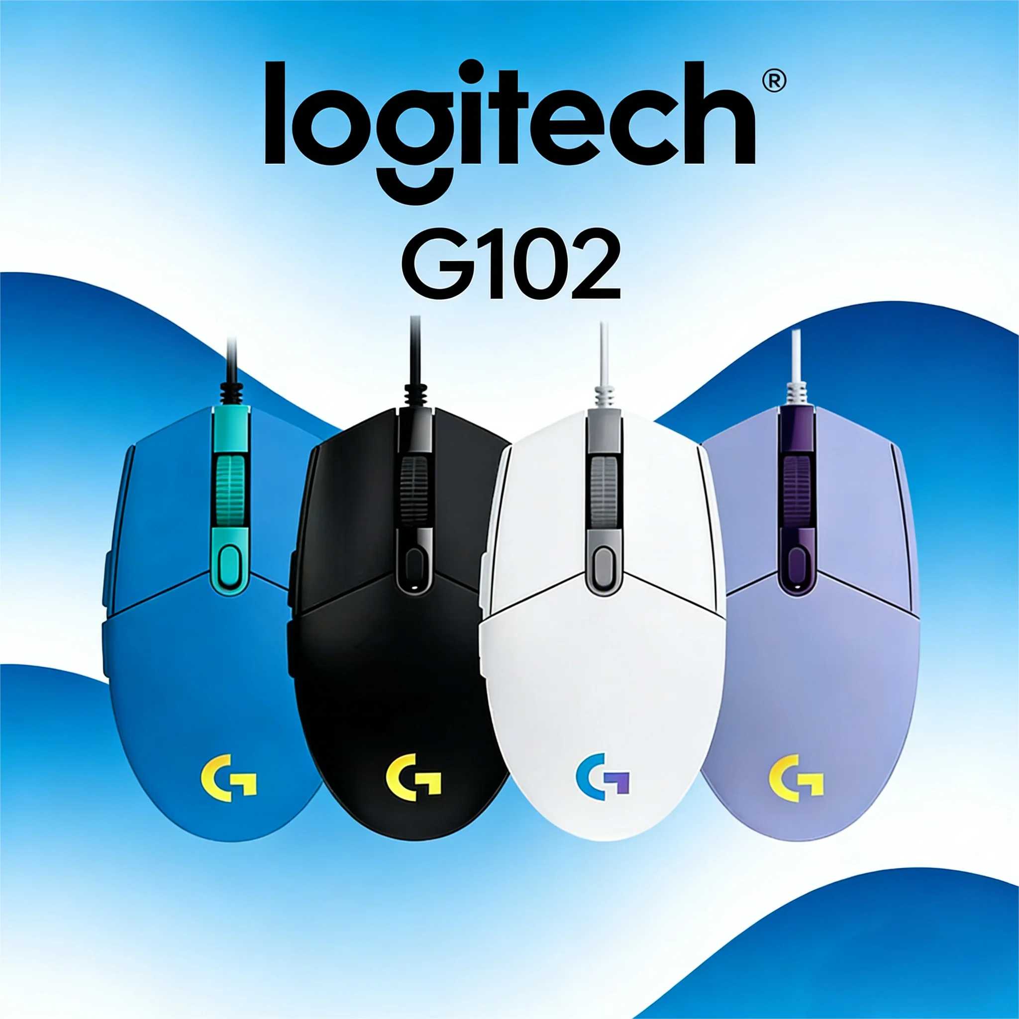 

Проводная мышь Logitech G102, игровой светильник RGB и макрокнопки