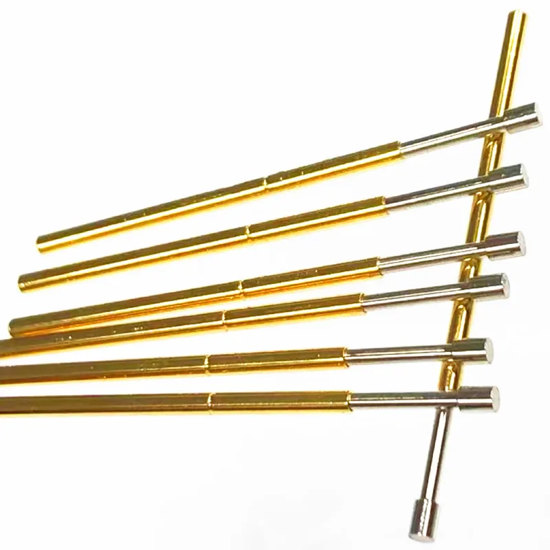 100PCS P100-G2 Spring Test Probe Pogo Pin Spring Test Pin Length 33.35mm Needle Dia 1.36mm Test Probe Head Dia 1.50mm P100-G