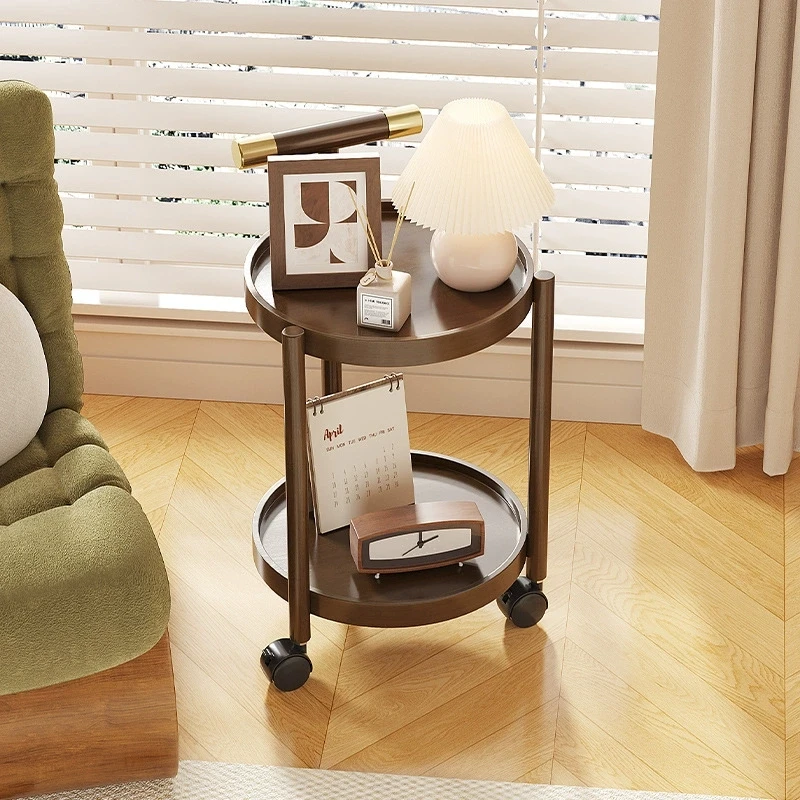 Movable Side Table Desk Coffee Table Living Room Furniture Home Shelf Tea Table Basse Muebles Mesa Plegable Escrivaninha