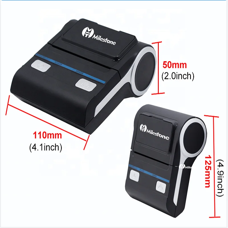 Imagem -05 - Milestone Bluetooth Receipt Printers Wireless Thermal Printer 80 mm Compatible Android Windows Esc Pos Printer Impressora Termica