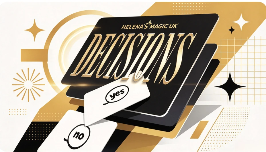 Decisions Gimmick By Mozique Mentalism Magic Trick Interactive Decision Effect for Close Up Magicians