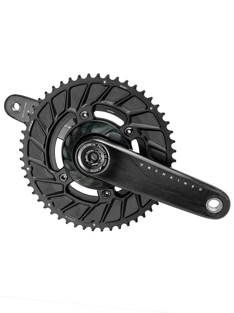 AliExpress ZRACE UNCHAINED PRO Power Meter Crankset, Super Light, Carbon Fiber, Race Grade, Road Crankset, DUB, 165 / 170, Hollow keel