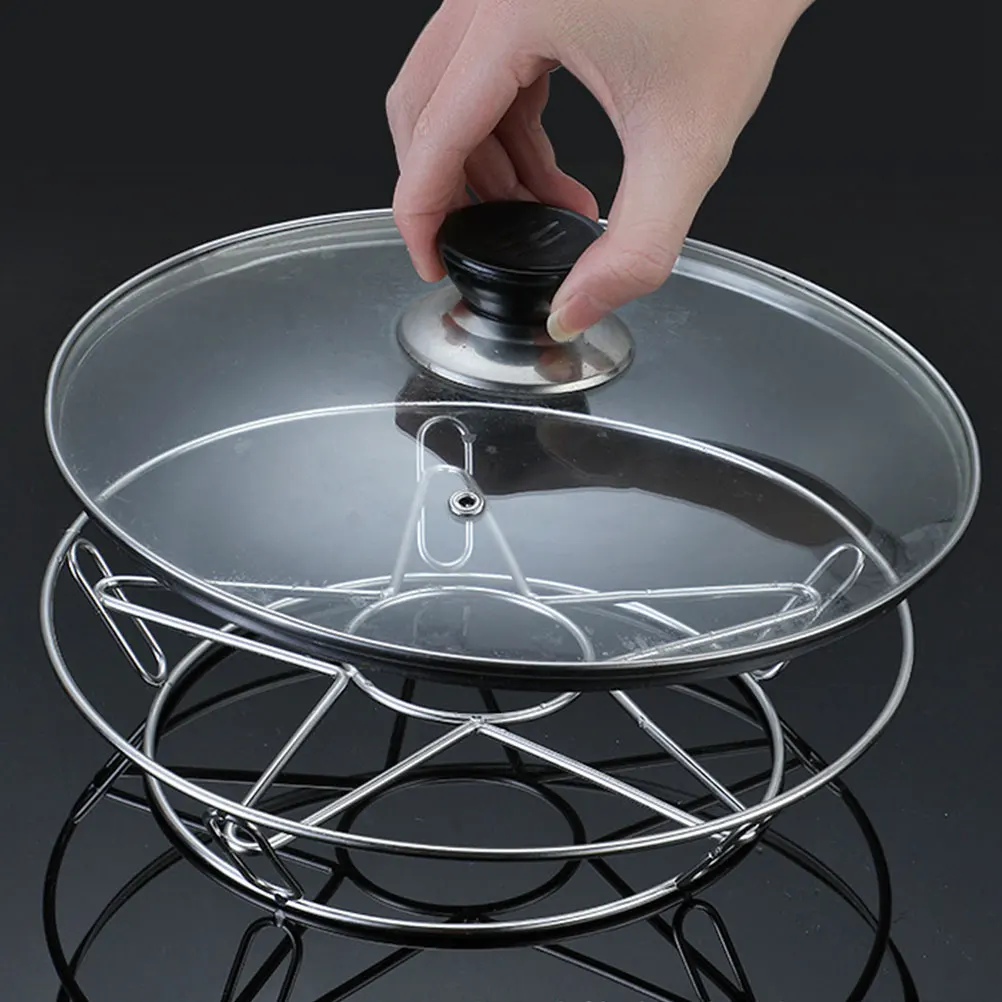 

Double Layer Stainless Steel Pot Cooling Rack Steaming Rack Multi Function Kitchen Steamer Holder Pot Steamer Holder