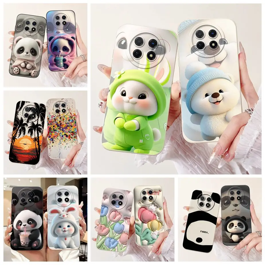 For Huawei Nova Y91 Case STG-LX1 STG-LX2 Cute Rabbit Cartoon Cover Matte Soft TPU Phone Cases For Huawei Nova Y91 NovaY91 Fundas