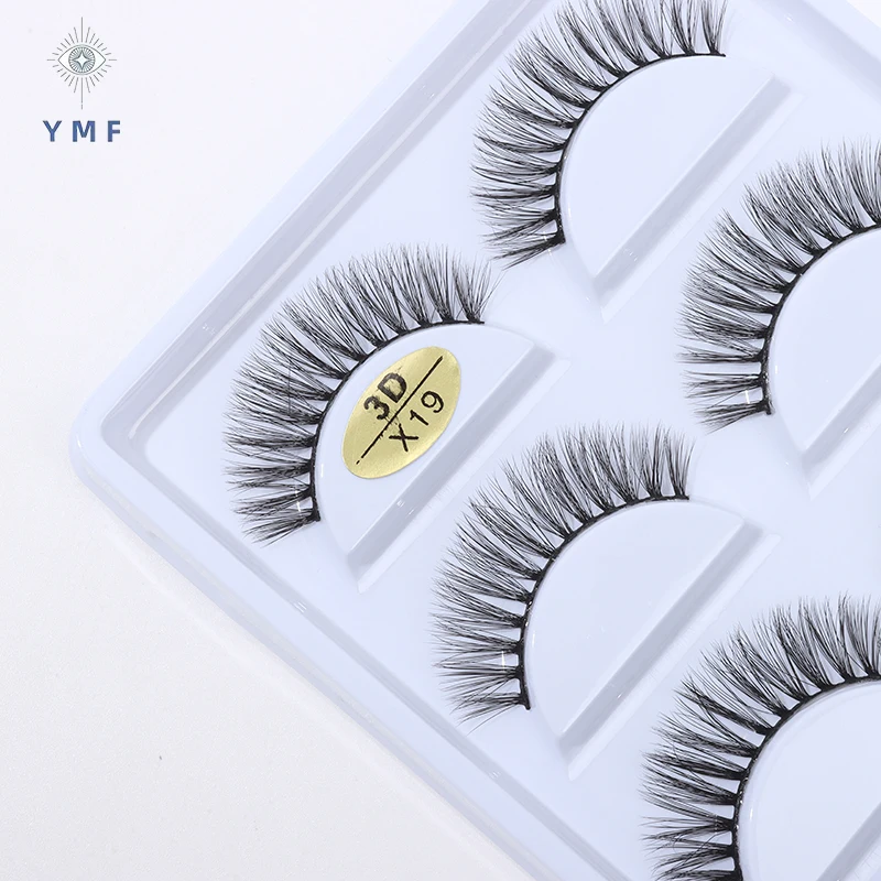 5 Pairs 3D False Eyelashes Natural Soft Volume Extension  Fluffy  Messy Reusable