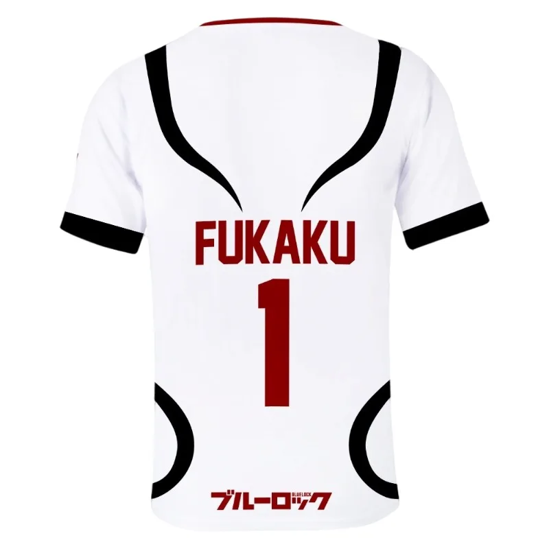 

Blue Lock Anime Jersey Sae Itoshi 3D Printed O-neck Short Sleeve Breathable Quick Drying Loose Comfortable Sports T-shirt