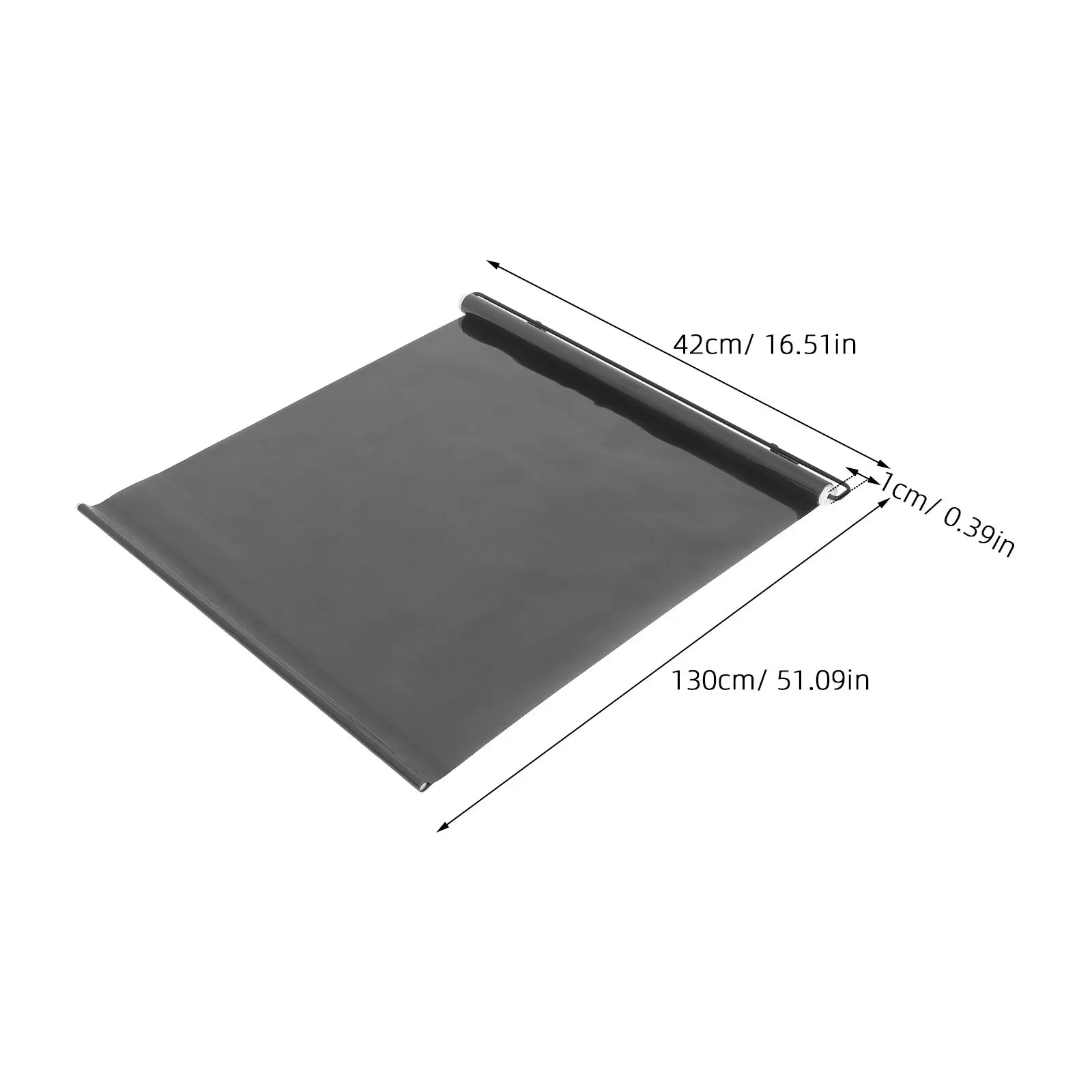 Temporary Blackout Roller Shade Suction Cup Window Blind No Drill Sunshade Curtain Home Office Car 51.18x16.54 Inches Portable view 5