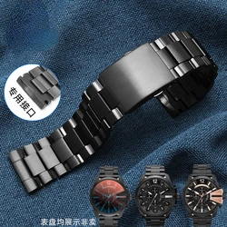 For Diesel Dz4318 Dz4323 Dz4283 Waterproof Sweet-Proof Comfortable To Wear Watchband Male 26mm Solid Stainless Steel Watch Strap