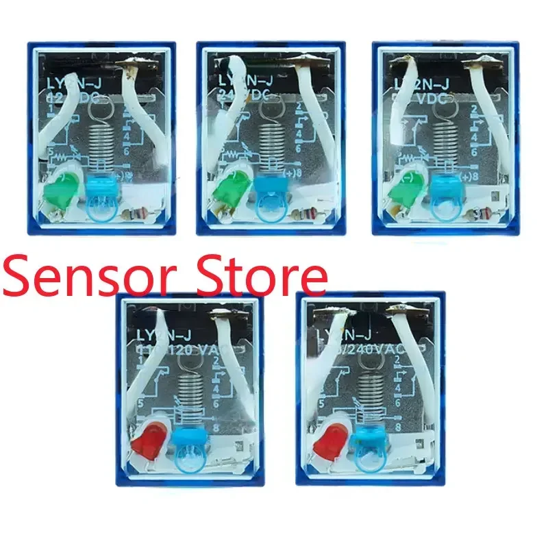 

5PCS RELAY LY2N-J LY2NJ 10A DC12-24-48V AC 110-120v
