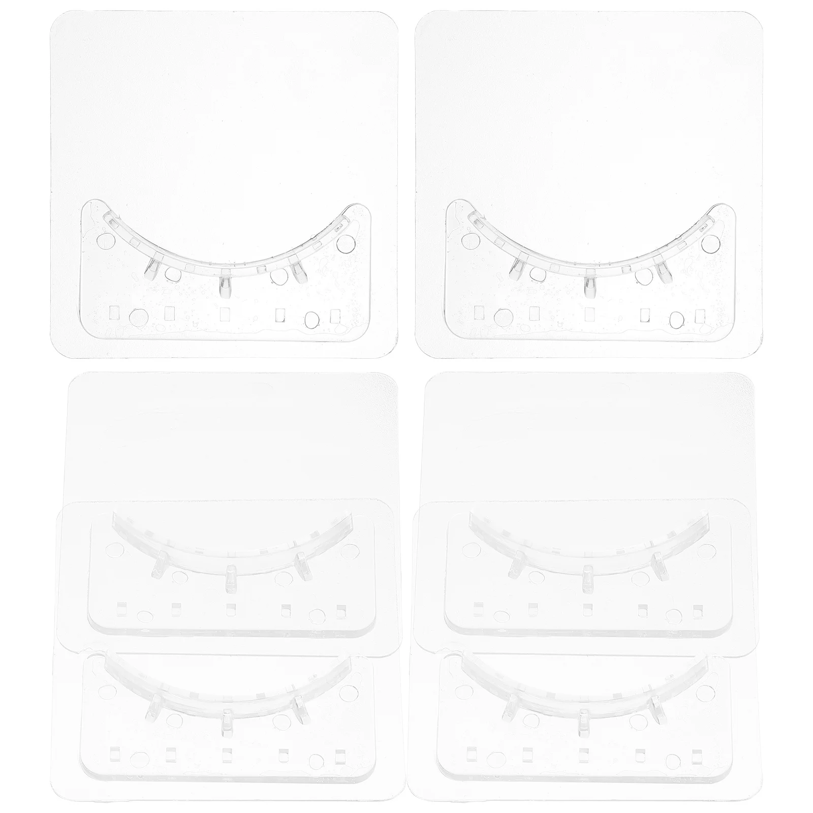 

Shower Curtain Rod Brackets Adhesive Wall Mount No Drill Sticky Holder For Bathroom Towel Rod Curtain Pole Support Nail