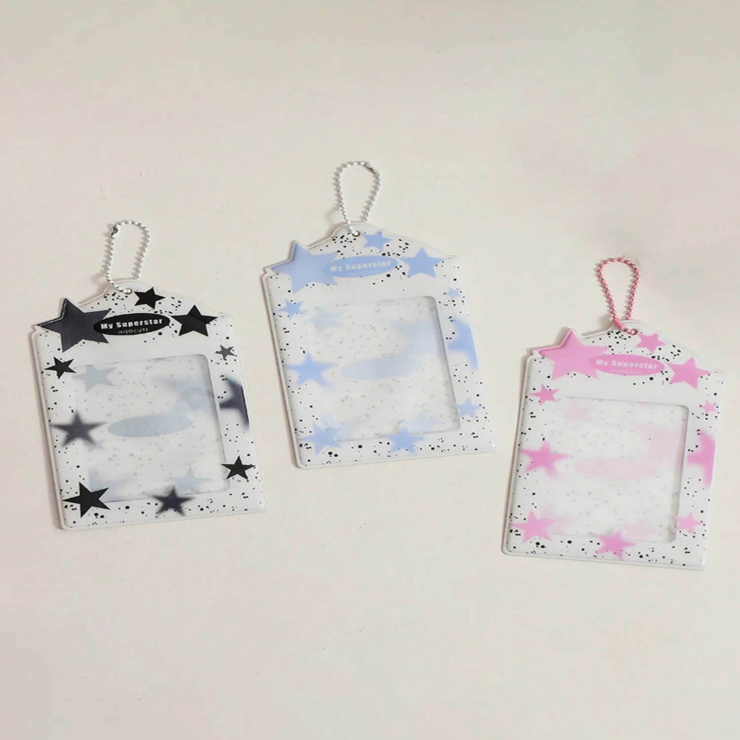 

1pc Star Print Card Cover, Creative Multi-purpose Card Holder For Office Worker, Student