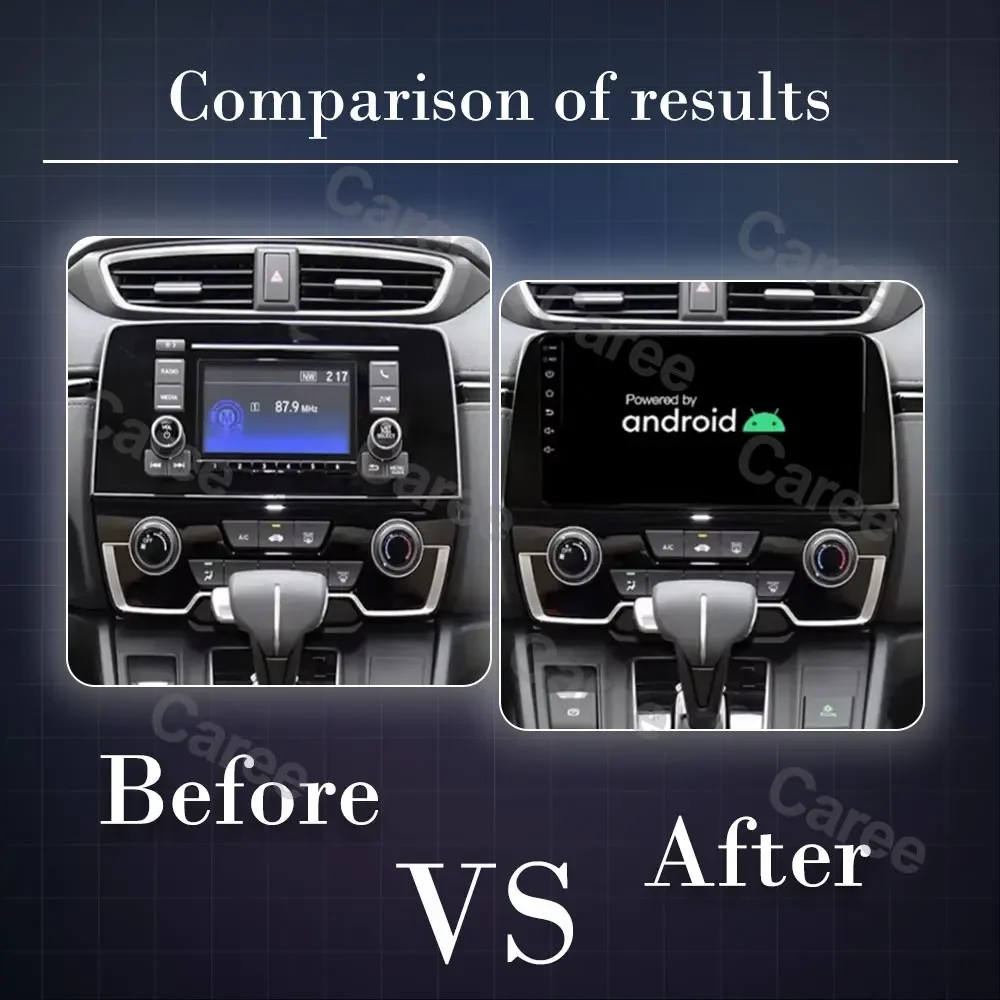 Android 15 Car Radio For Honda CRV 2017 2018 2019 2020 2021 2022 Multimedia Video Player Navigation GPS Carplay QLED Stereo WIFI