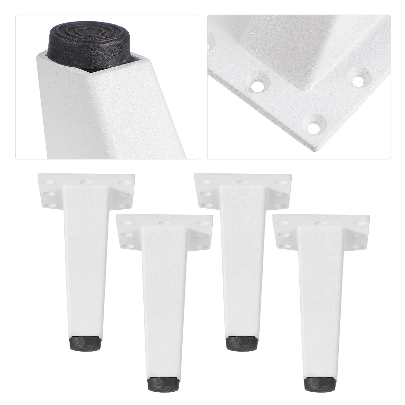 

4 Pcs Aluminum Alloy Cabinet Feet Lightweight Strong Structure Adjustable Furniture Support Sofa Bathroom Tea Table