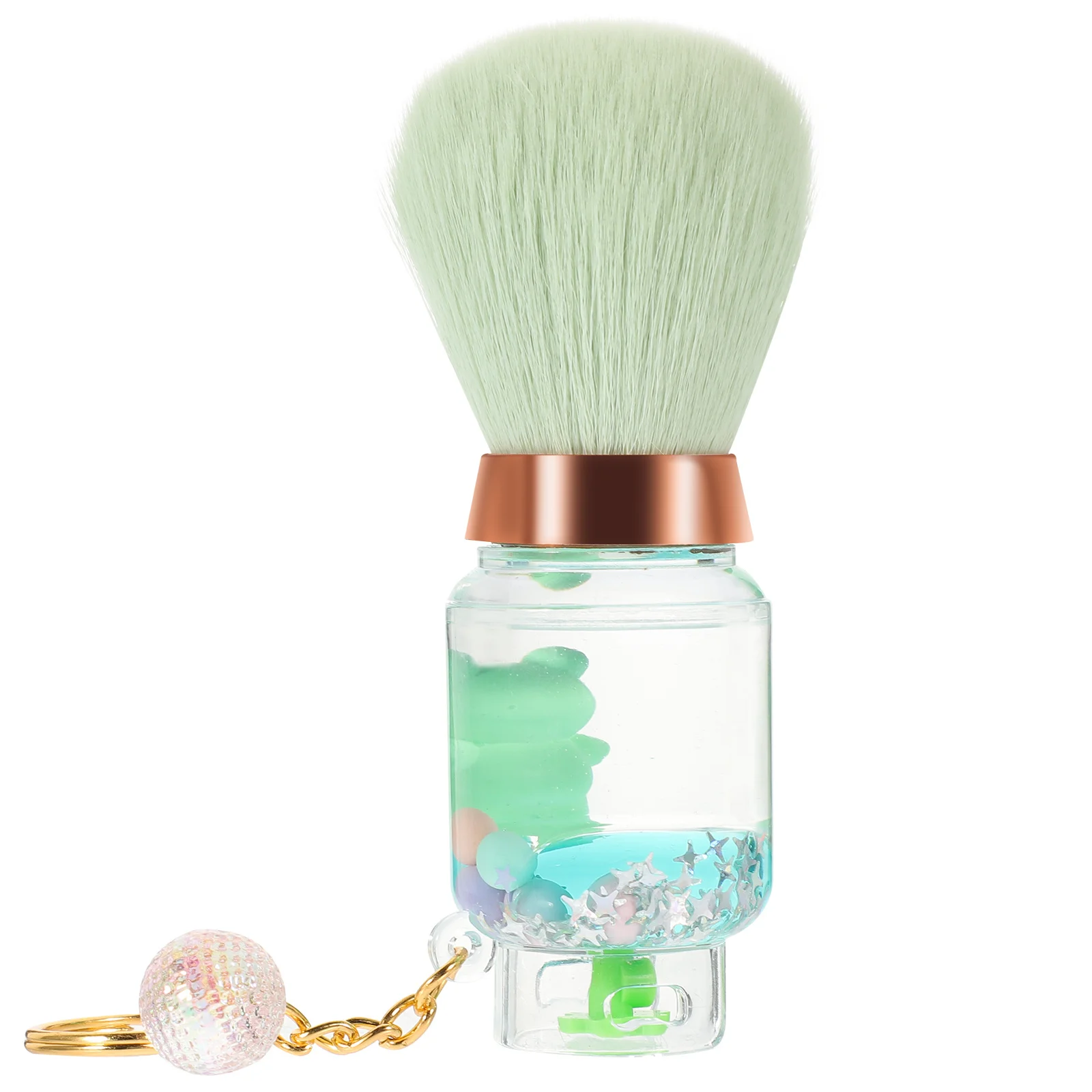 Przenośny pojemnik na gaz, pędzel do pudru sypkiego, miękkie włosie, narzędzie podróżne, pędzel do makijażu do różu i pudru do twarzy.