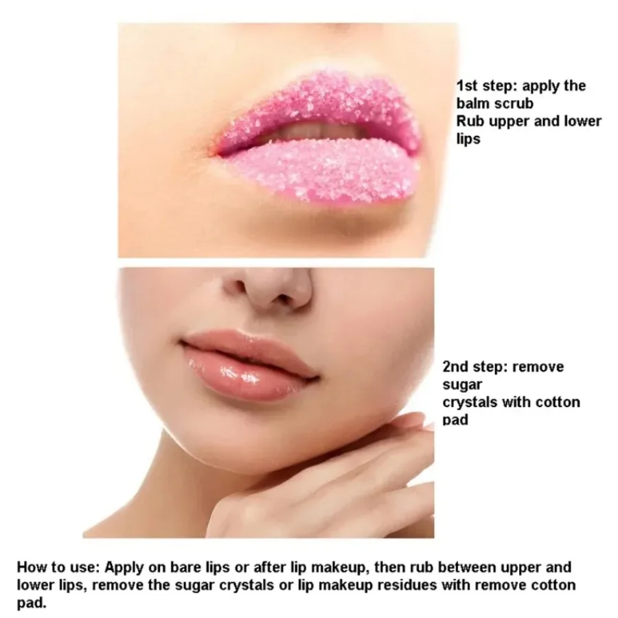 Custom 2in1 Moisturizing Lip Scrub&lip Balm Long-lasting Nourishing Exfoliating Fade Liplines Easy To Use Portable Cosmetics